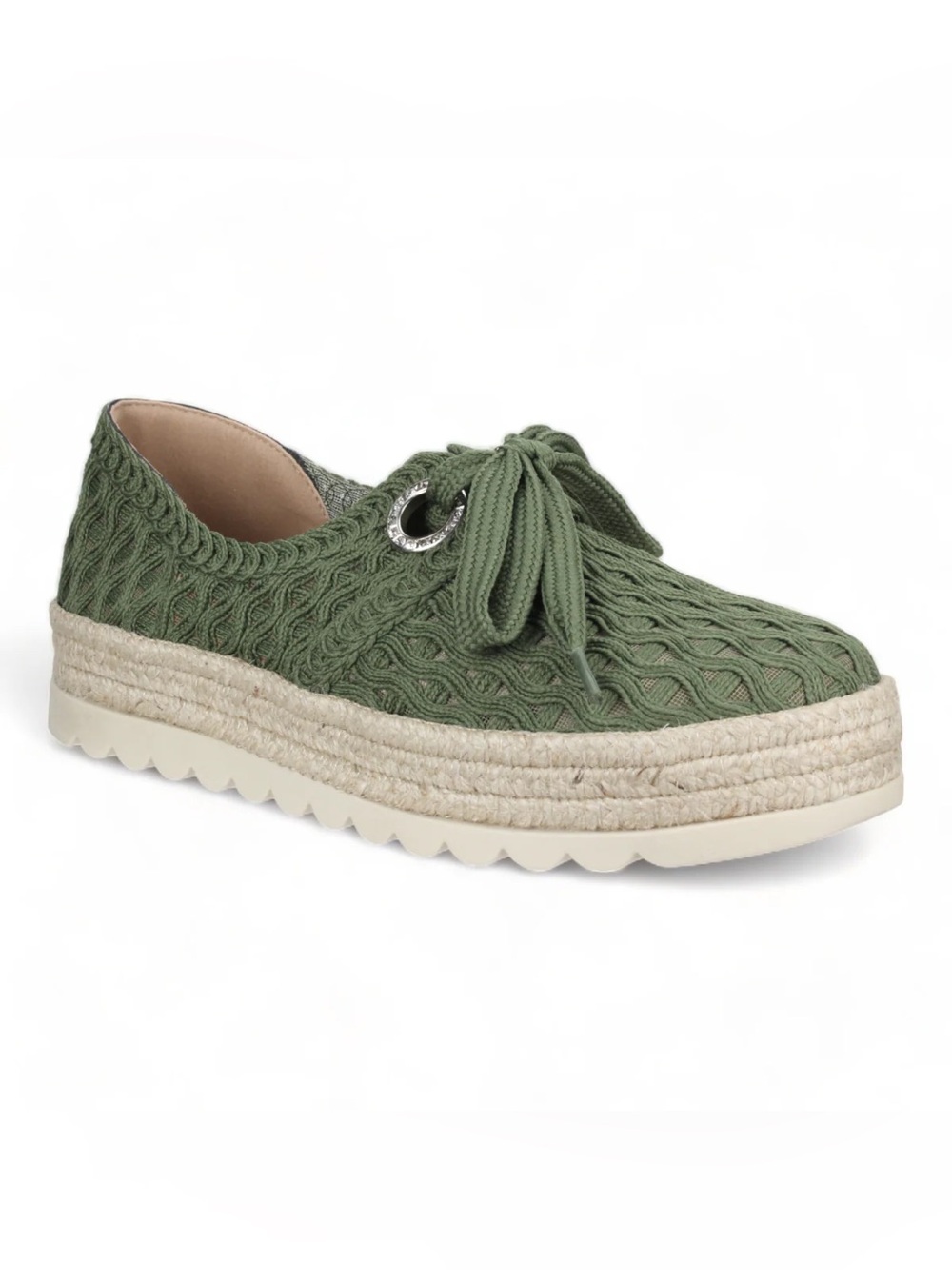 Love Rio Alisha Crochet Sneakers - Olive